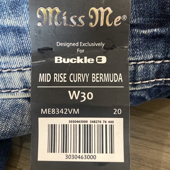 Miss Me Bermuda curvy shorts size W30 - Picture 11 of 11